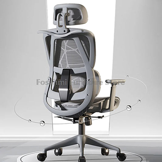 Ergonomic Mesh Office Chair with Lumbar Support, Adjustable Armrests, Headrest, Gaming Desk Chair, Breathable Computer Chair for Home & Office