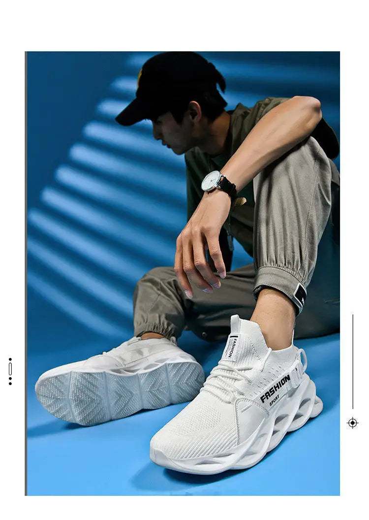 Sneakers casual viola alla moda per donna e uomo, scarpe da corsa Blade, taglie grandi 48, scarpe sportive leggere e traspiranti, sneakers da uomo in rete