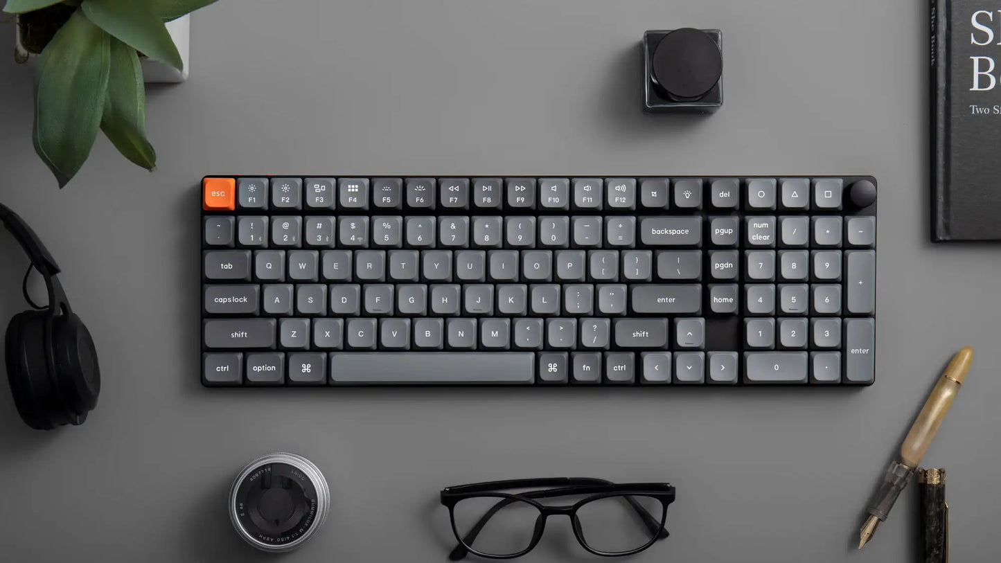 Keychron K17 Max QMK Wireless Ultra-Slim Mechanical Keyboard 96% Layout Gateron Switch LSA PBT Keycap