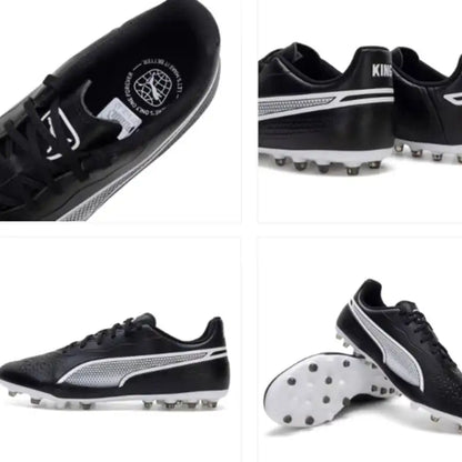 Chaussures de football PUMA pour hommes MG Cleat Soccer TT avec crampons à rainures 108519-01 108519-03, talon renforcé