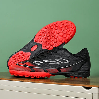 Nouvelles chaussures de football pour hommes, chaussures de sport ultralégères, chaussures de football pour matchs en plein air, futsal, haute cheville, respirantes, antidérapantes, de haute qualité