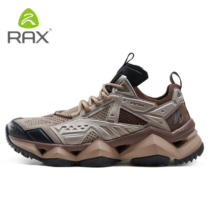 RAX Running Shoes Men & Women Outdoor Sport Breathable Lightweight Sneakers Air Mesh Upper Anti-Slip Natural Rubber Outsole