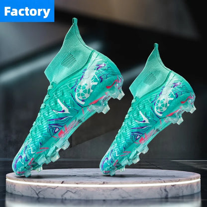 Chaussures de football professionnelles pour hommes, crampons de football, chaussures de football originales pour terrain intérieur, bottes d'entraînement sur gazon TF/FG, baskets