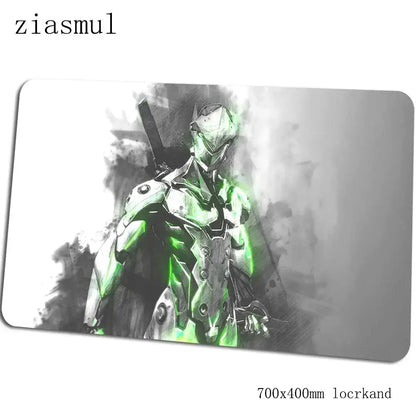 Overwatch muismat – prachtige computermat 70x40cm, grote XL gamingmuismat voor muis en toetsenbord, pc-gamer bureau