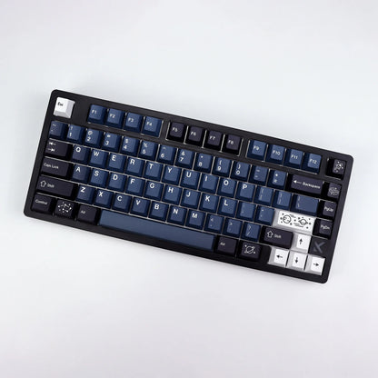 „KBDiy Clone GMK Galaxy“ PBT retro klavišų dangteliai, skirti „Aula 60“ mechaninei klaviatūrai, žaidėjams, su atskirtu tarpo klavišu, „Cherry“ profilio „Alice“ klavišų dangteliai