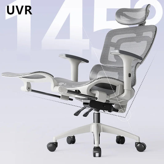 UVR Ergonomic Office Chair Adjustable Swivel Chair with Mesh Backrest, Lift Height Control, Reclining Support, Comfortable Executive Desk Chair