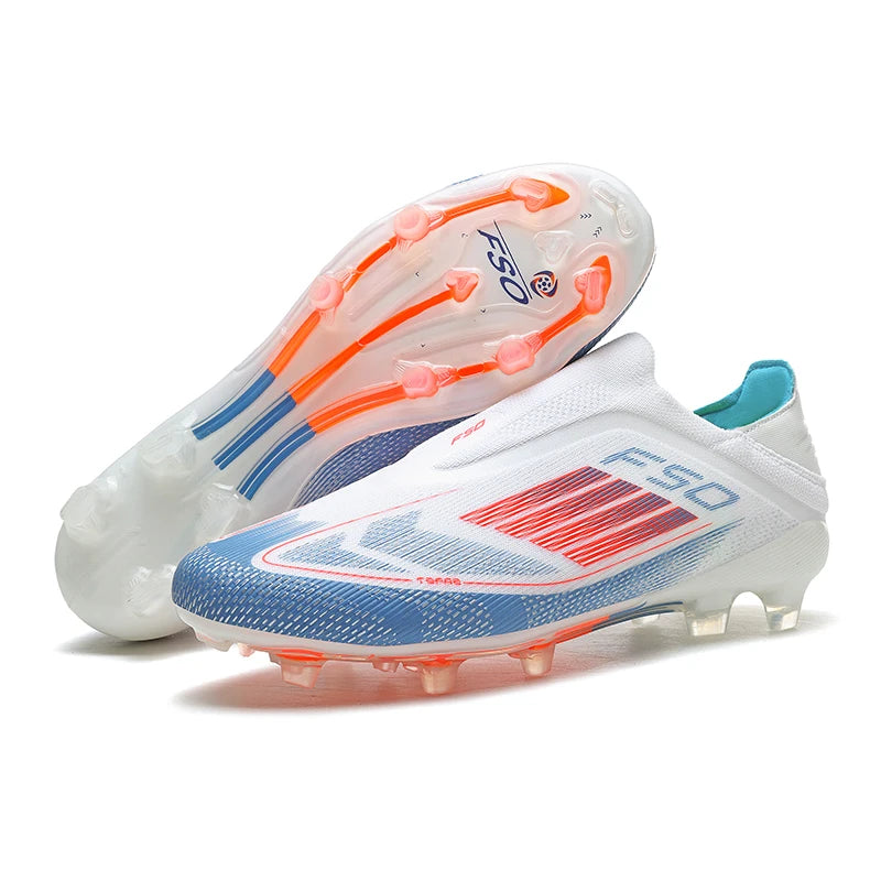 New Men's Football Boots Turf Comfortable Soccer Shoes Sport Fg Grass Cleats Futsal Non Slip Outdoor Adult Ultralight Non-Slip