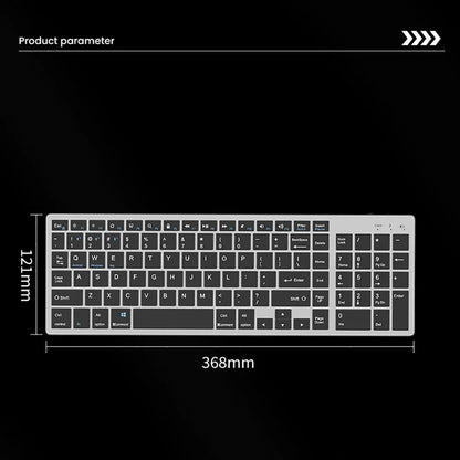Russian/Hebrew/Spanish/Portuguese/Korean Bluetooth 5.0 & 2.4G Wireless Rechargeable Keyboard For Tablet iPad PC Android IOS Win