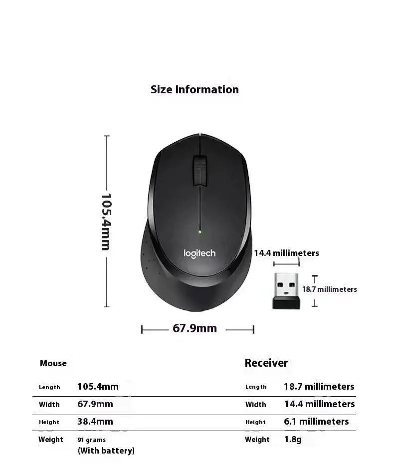 Logitech M330 Professional Office Mouse is compact, quiet, convenient to carry, comfortable to touch, and specifically designed1