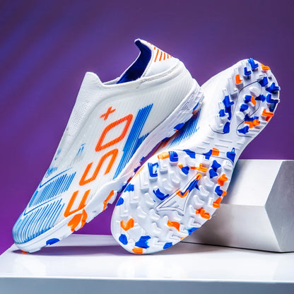 Nouvelles chaussures de football pour hommes, baskets antidérapantes, chaussures d'entraînement, bottes de football très vendues, crampons légers de haute qualité pour matchs sur gazon, mi-hautes pour l'extérieur