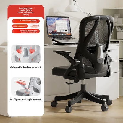 Ergonomic Gaming Chair with Adjustable Height, Comfort Support Cushion, Office Desk Chair for Home, Dorm, Gaming, and Long Hours Use