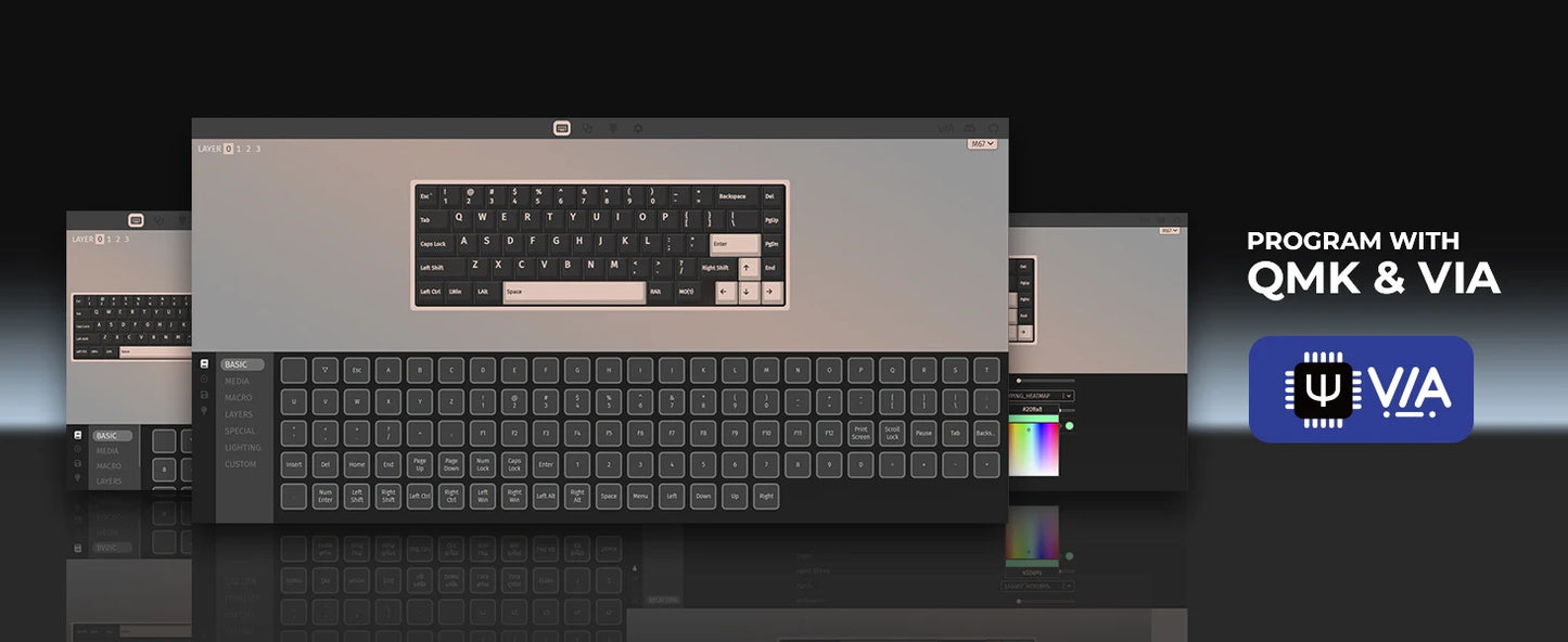 XVX M67 JadeStone Mechanical Keyboard 65% Tri-Mode Wireless Keyboard, Hot Swappable RGB Mechanical Keyboard with IMD Keycaps, Gasket Mount Gaming Keyboard