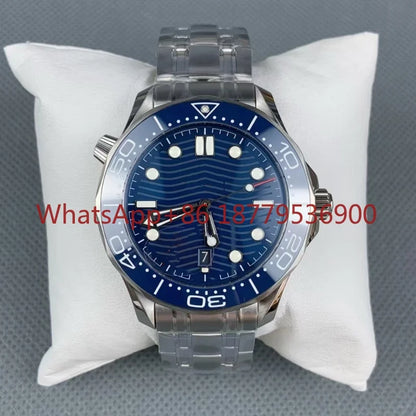 2026 High Quality Men's 904l Stainless Steel Automatic Mechanical 42mm Ceramic Watch Ring Watches Customized