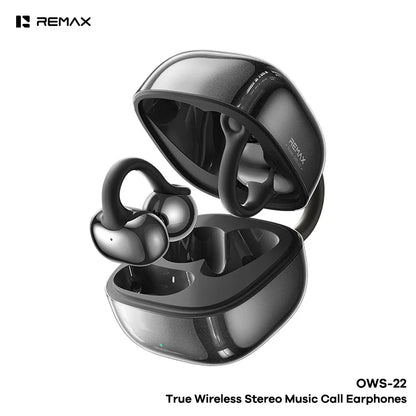 Remax OWS-22 Écouteurs à clip Bluetooth 80H OWS, Écouteurs sans fil à conduction aérienne pour le gaming, la musique, les appels et le sport 2026