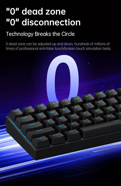 MCHOSE Ace 60 Pro 68 Magnetic Axis Mechanical Keyboard Customized Esports 0.01ms Latency RT 0.01mm 128K Gaming Keyboard Original