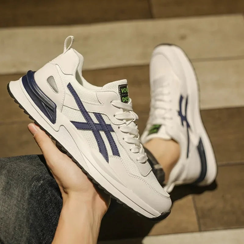 Åndbare sneakers til mænd, afslappede snøresko, sportsløbesko og tennissko til mænd – billige sko på udsalg med gratis levering