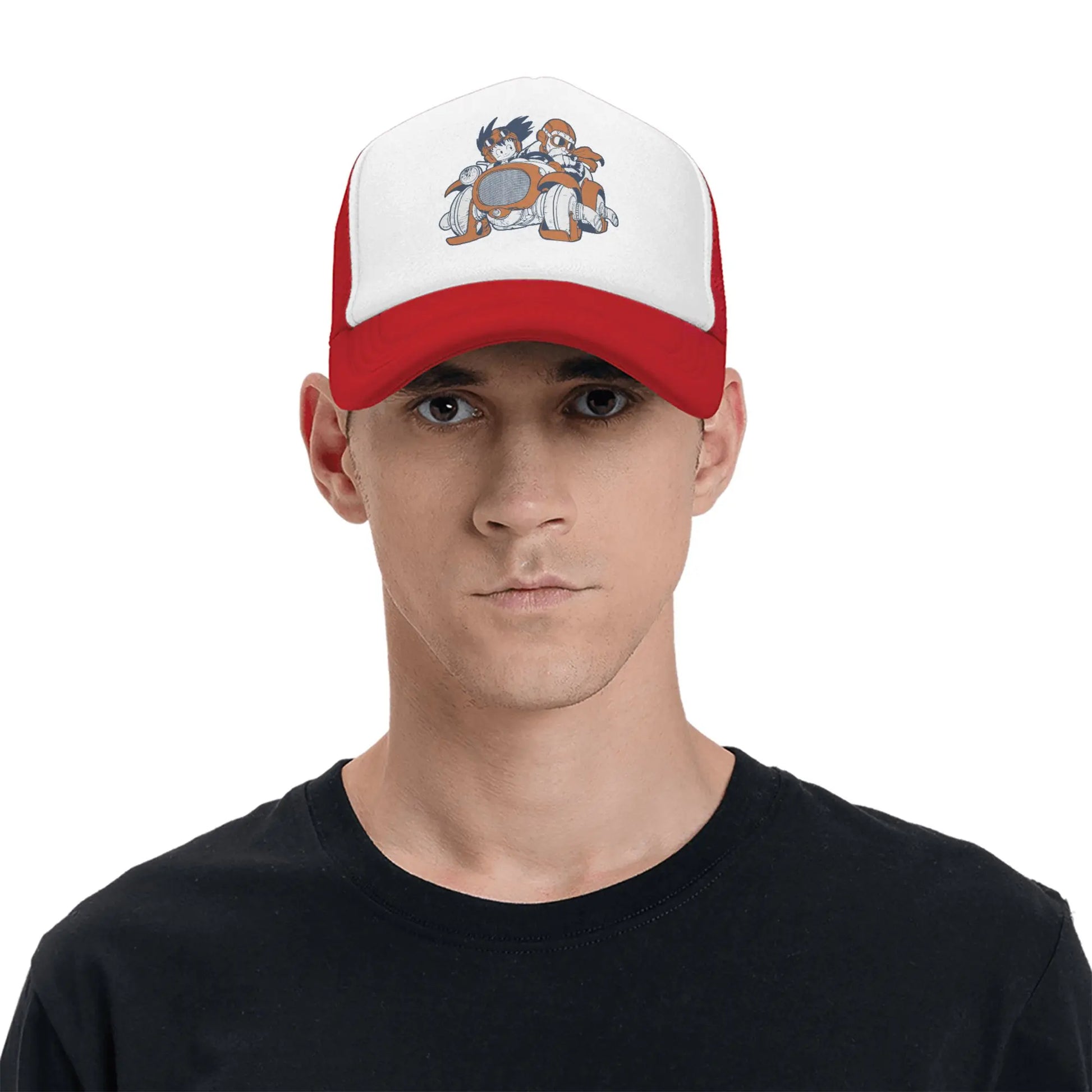 Goku Muten Roshi Dragon Ball Z Baseball Caps Sport Sun Hat Anime DBZ Hats Breathable Polyester Trucker Cap Summer Trucker Caps, Produit gaming premium Fraquane