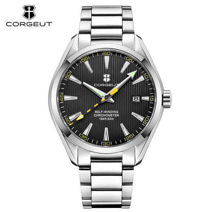 CORGEUT 41mm Luxury NH35 MOVEMENT Watch for Man Sapphire Glass Sport Clock Watch Automatic Relogio Masculino Mechanical Watches