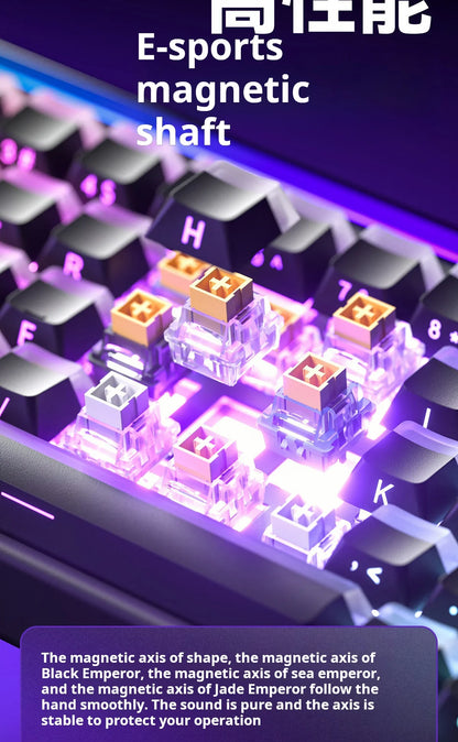 AULA HERO 68 HE Gaming Mechanical Keyboard Magnetic Axis RT Wired RGB Lighting 8K Polling Rate Side Engraving