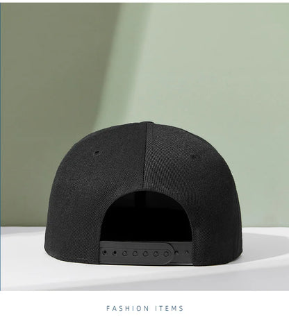 Wholesale 40 Colors Adjustable Flat Peak Snapback Caps Lady Fashion Polyester Plain Baseball Hat Men Hiphop Blank Sport Cap