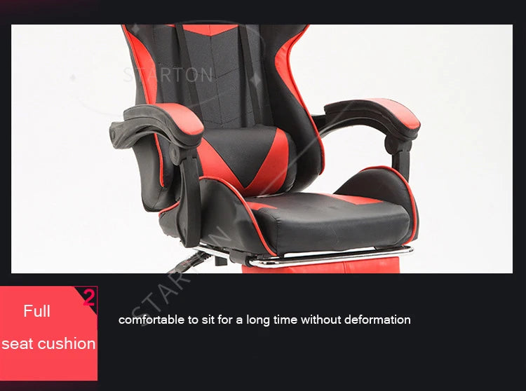 PC Gamer Gaming Chair PU Leather Office Adult Ergonomic RGB Racing Computer Gamer Racing Gamer Chair  for Sale
