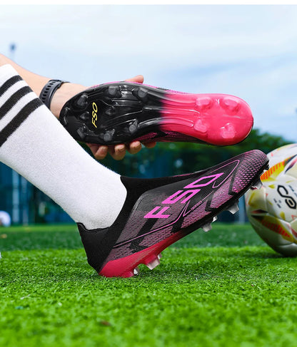 New Men Soccer Shoes Match Football Boots Non-Slip Boys High-quality Outdoor Sneakers Grass Cleats Hot-selling High-top Light