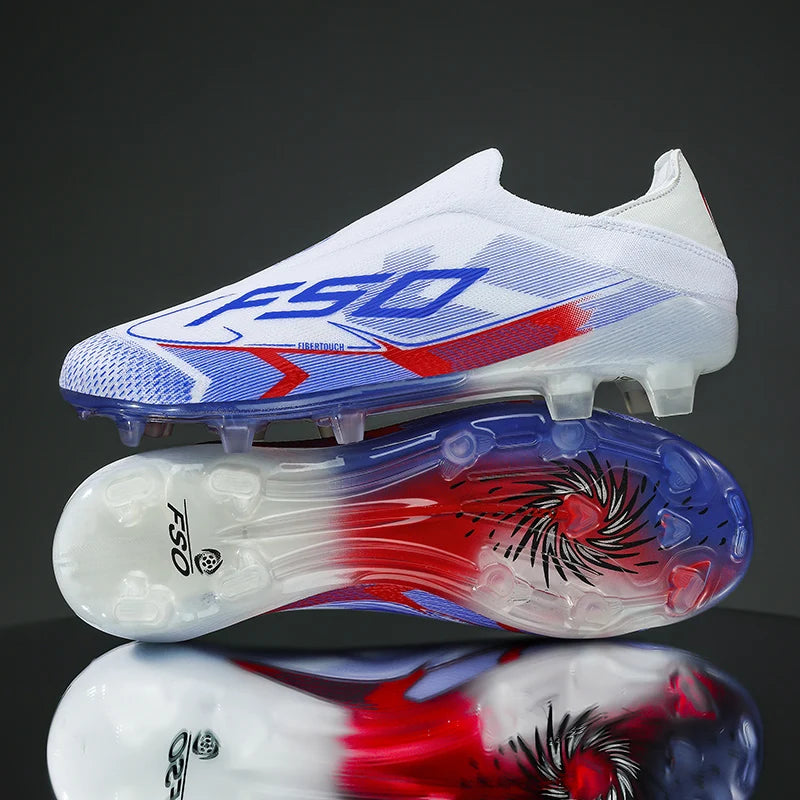 Nouvelles chaussures de football pour hommes, crampons pour terrain en herbe, de haute qualité, antidérapantes, légères, mi-hautes, pour les matchs en extérieur, chaussures de sport, très vendues pour l'entraînement.