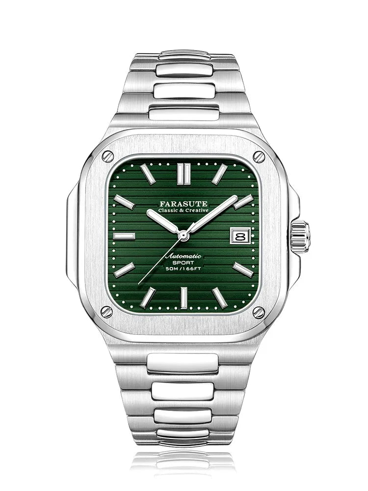 FARASUTE Automatic Mechanical Luxury Men's Watch Miyota9019 Movement Ultrathin 8.9mm Luminous 5ATM Waterproof Wristwatches Male