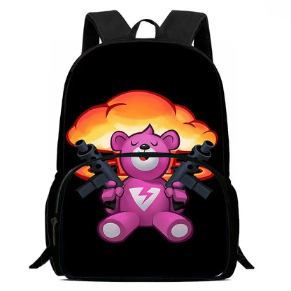 Trendiges Gaming-Design Kinder-Rucksack F-FortniteS mit Lunchbag und Federmäppchen, Schulranzen mit großem Fassungsvermögen für Jungen und Mädchen, ideales Geschenk