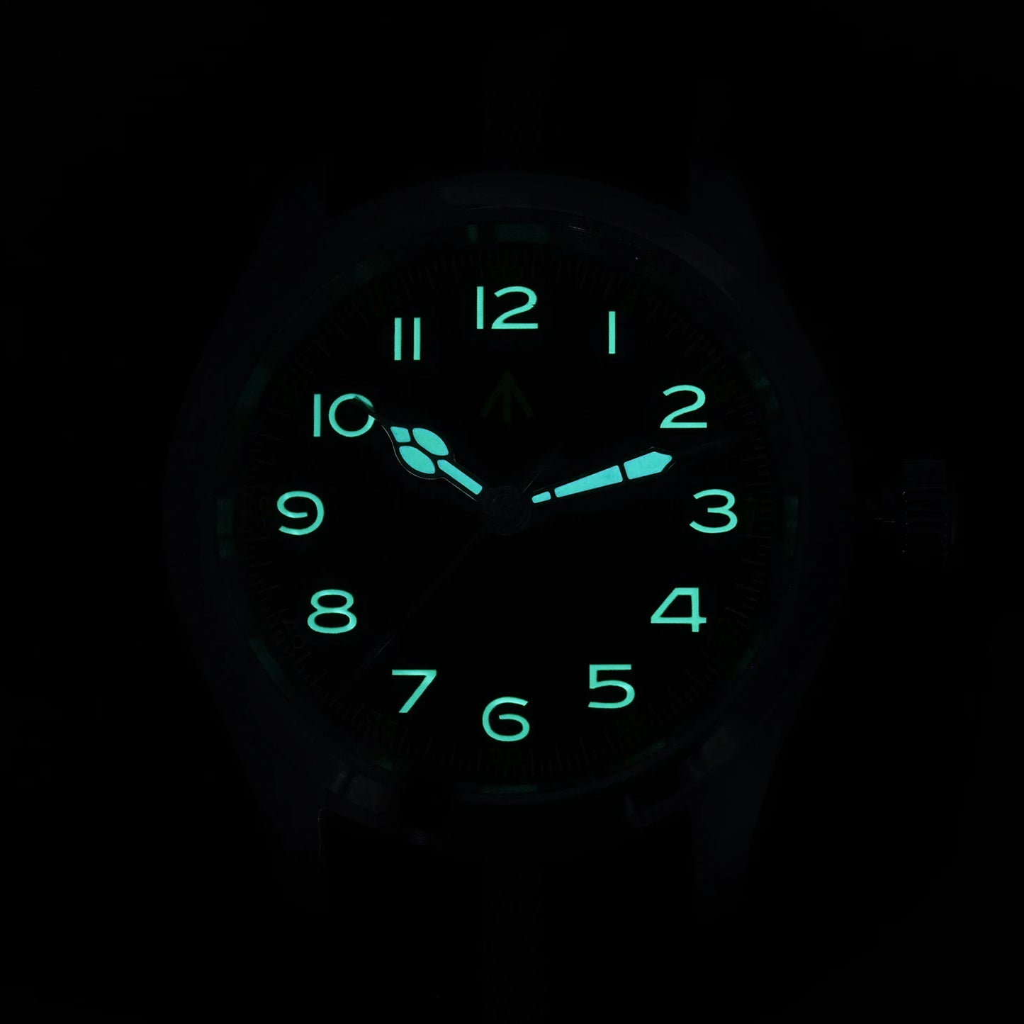 Militado ML08 V2 Vintage-Quarzuhr Military VH31-Uhrwerk Doppeltes Saphirglas C3 BGW-9 Leuchtend Wasserdicht 38mm Uhr