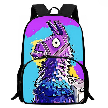 Classic Game Fortnite Kids Backpacks for Boys and Girls, Student Birthday Gift, Child School Bags with Large Capacity, Durable Camping Rucksack