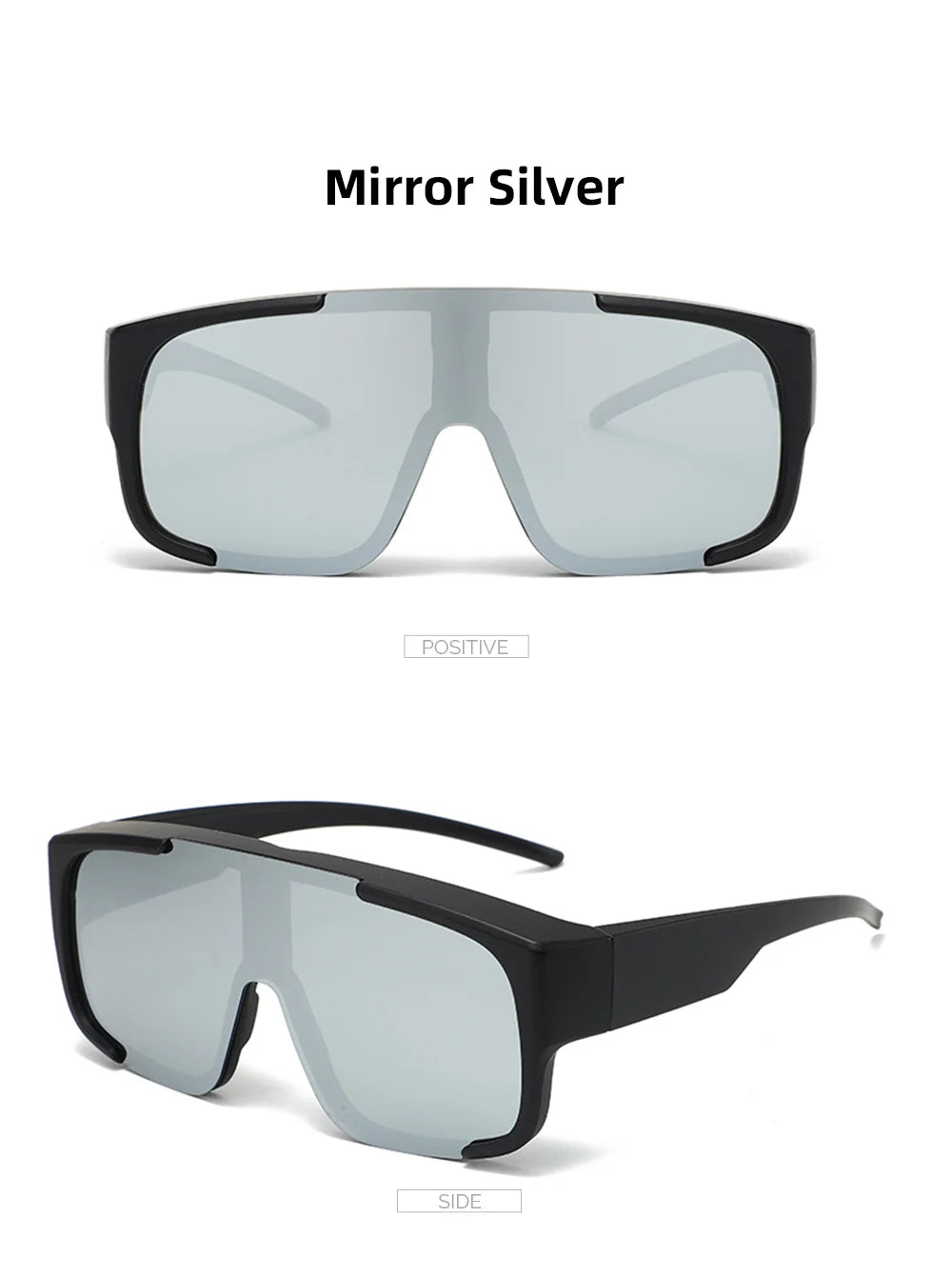 VIVIBEE Large Polarized Glasses Fit Over Sunglasses Photochromic Men Driving UV400 Fishing Outdoor Women Mirrored Dark Goggles