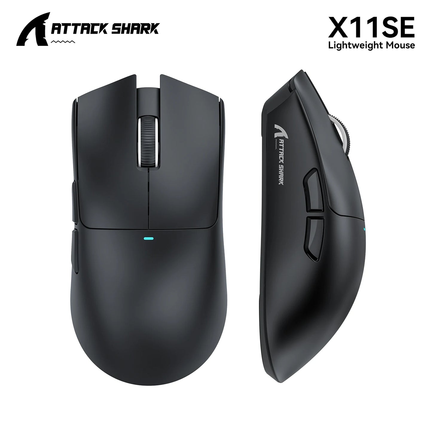 Ratón gaming ATTACK SHARK X11 y ratón inalámbrico X11 SE 22000 DPI, sensor PAW3311, BT/2.4G/con cable, ligero de 59g, 2000W clics
