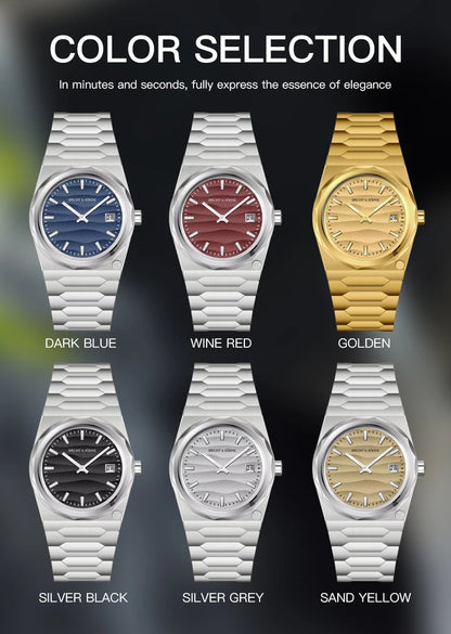 2025 New Arrivals Specht & Söhne 222 Gold Watches For Men Super Slim Steel Sapphire Classic Quartz Watch Relogio Masculino 37MM