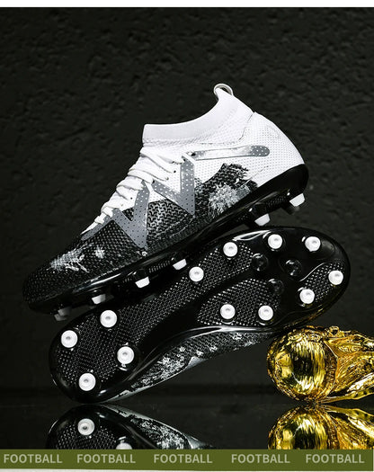 Chaussures de football pour hommes, crampons de terrain professionnels, résistants, décontractés, antidérapants, de haute qualité.