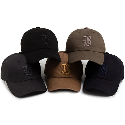 Summer Fashion Men's Baseball Cap Letter Embroidered Cotton Trucker Hat Casual Outdoor Soft Top Visor Cap Women Baseball Caps