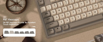 M87 Wireless Gaming Keyboard, Bluetooth 5.0/2.4GHz with Dual Mode 2-in-1 Receiver, 87 Keys TKL Rainbow LED Backlit Quiet Keyboard