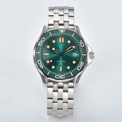 Men's Automatic Mechanical Watch 41mm Stainless Steel Waterproof Case Ceramic Bezel Men's Fashion Business Watch