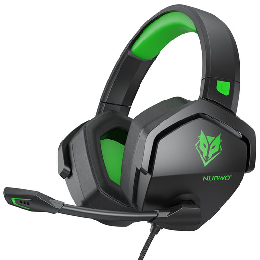 Casque de jeu NUBWO N16 – Micro antibruit, son stéréo et casque de jeu au design confortable pour PS5, PS4, Xbox One