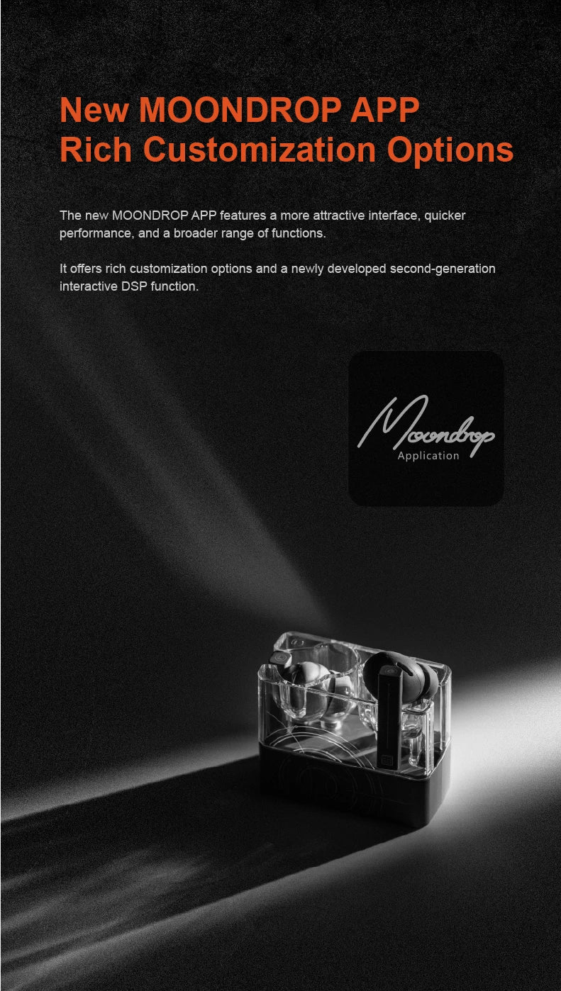 MOONDROP Space Travel 2 ULTRA TWS Bluetooth Earphones with ANC, LDAC Hi-Res Audio, Bluetooth 6.0, 55ms Low Latency Gaming Earbuds