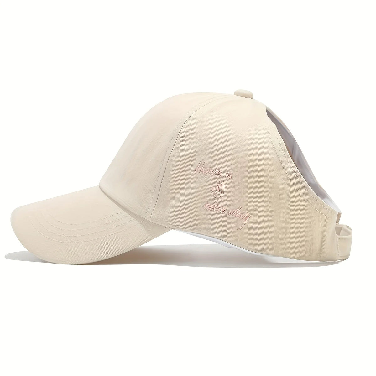 Casquette de baseball d'été respirante pour femme, idéale pour les queues de cheval hautes, sport en plein air, protection solaire anti-UV, réglable, voyage, plage, chapeau haut-de-forme vide