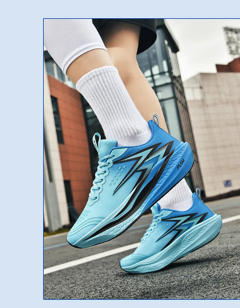 Men's Running Shoes Specialty Marathon Sports Shoes Breathable Lightweight Carbon Plate Women's Trend Athletic Sneakers Women