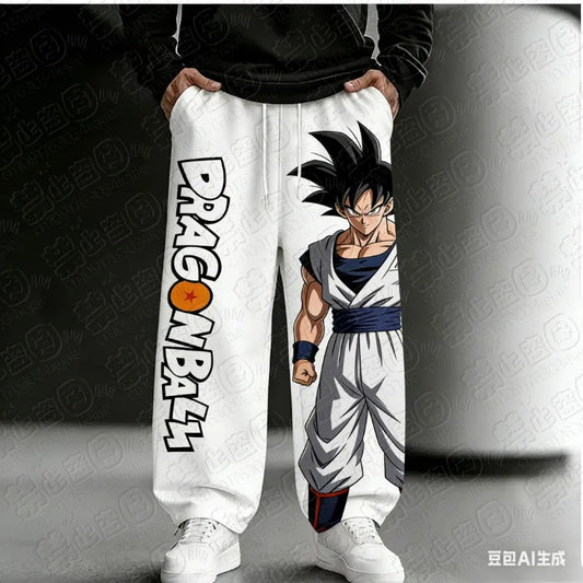 2026 Dragon Ball Goku Style Super Cool 3D Print High Street Style Loose Fit Anime Sports Casual Comic Convention Pants