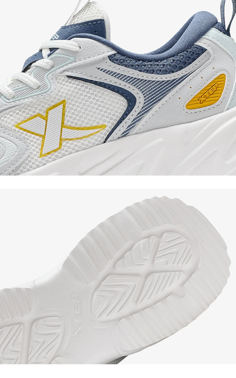 Xtep Casual Shoes For Men  Summer Durability Men's Sports Shoes Wear-Resistant Lace Up Non-Slip Outdoor Shoes 876219320026