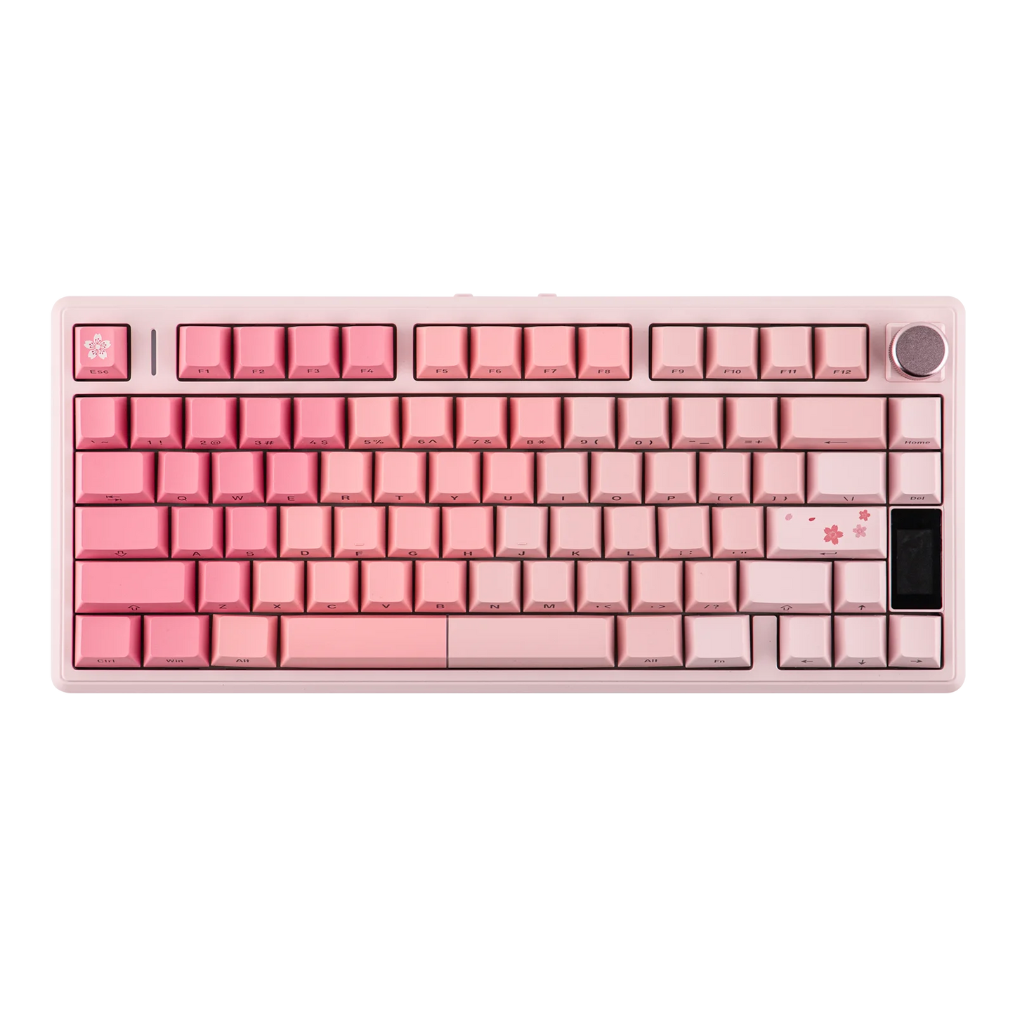 EPOMAKER TH80 V2 PRO 75% ANSI US Layout Wired/Bluetooth/2.4Ghz Wireless Mechanical Gaming Keyboard with Screen/ Knob & 10000mAh