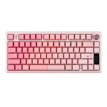EPOMAKER TH80 V2 PRO 75% ANSI US Layout Wired/Bluetooth/2.4Ghz Wireless Mechanical Gaming Keyboard with Screen/ Knob & 10000mAh