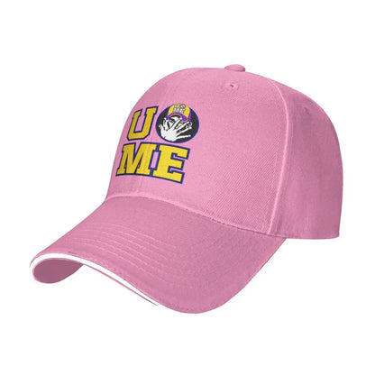 Yellow Wrestling Cena John White Custom Baseball Caps For Mens Unisex Male Beach Sunscreen Hat Snapback Cap