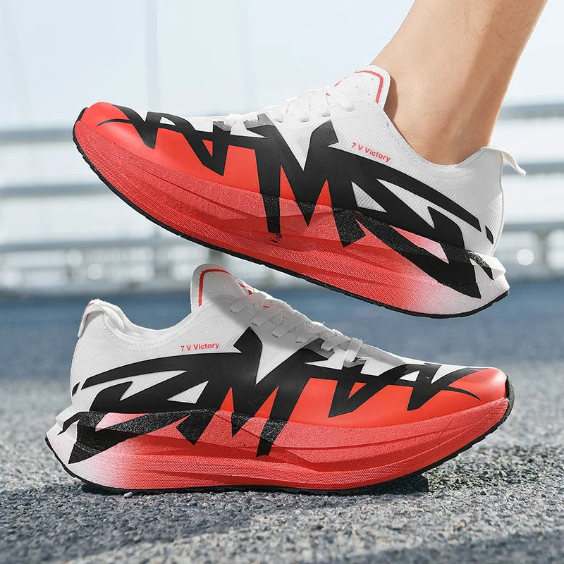 Men's Sports Shoes, Casual Running Shoes, Unisex Jogging Shoes, Popcorn Outsole, Lightweight Breathable Sports Shoes, Women's Non-Slip Shock-Absorbing Athletic Running Shoes Size 34-44