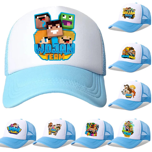 Wojans Team Baseball Cap Cartoon Anime Hot Game Printed Headwear Summer Adjustable Fashion Blue Sport Casual Hats Birthday Gift