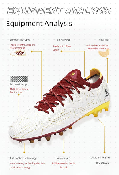 KELME Voetbalschoenen voor volwassenen Heren Disease Electric 3.0 Korte spikes Voetbalschoenen Kinderen MG Professional Wedstrijd- en trainingsschoenen